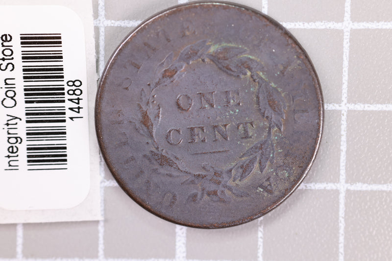 1833 Large Cent, Affordable Circulated Coin, Store Sale