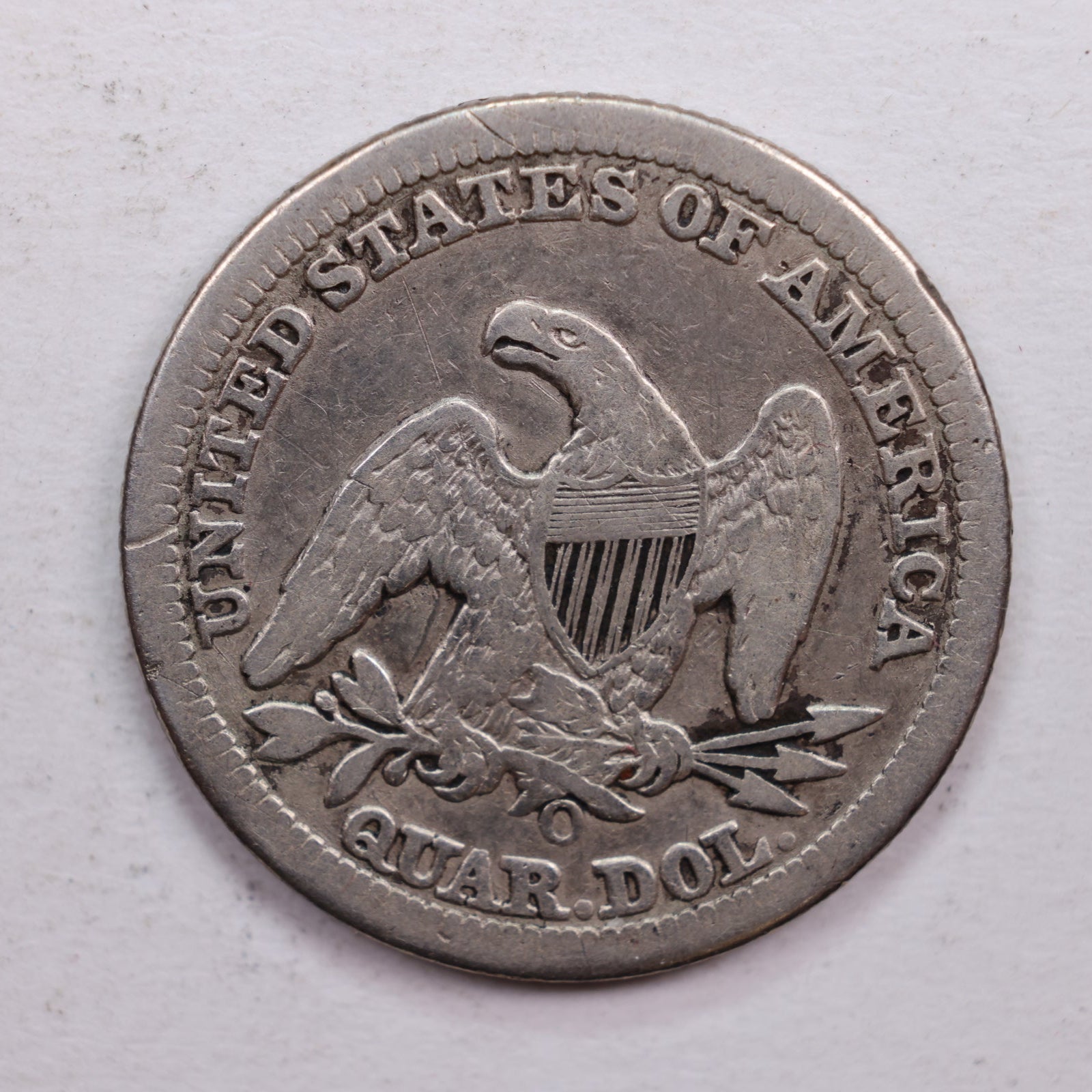 1849-O Seated Liberty Quarter, Fine Circulated Coin, Store #QR520