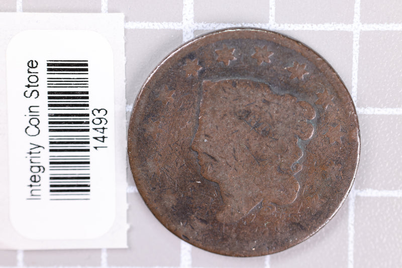 1834 Large Cent, Affordable Circulated Coin, Store Sale
