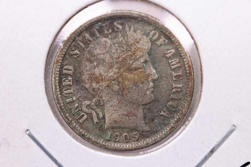 1905-S Barber Silver Dime., V.F., Store Sale