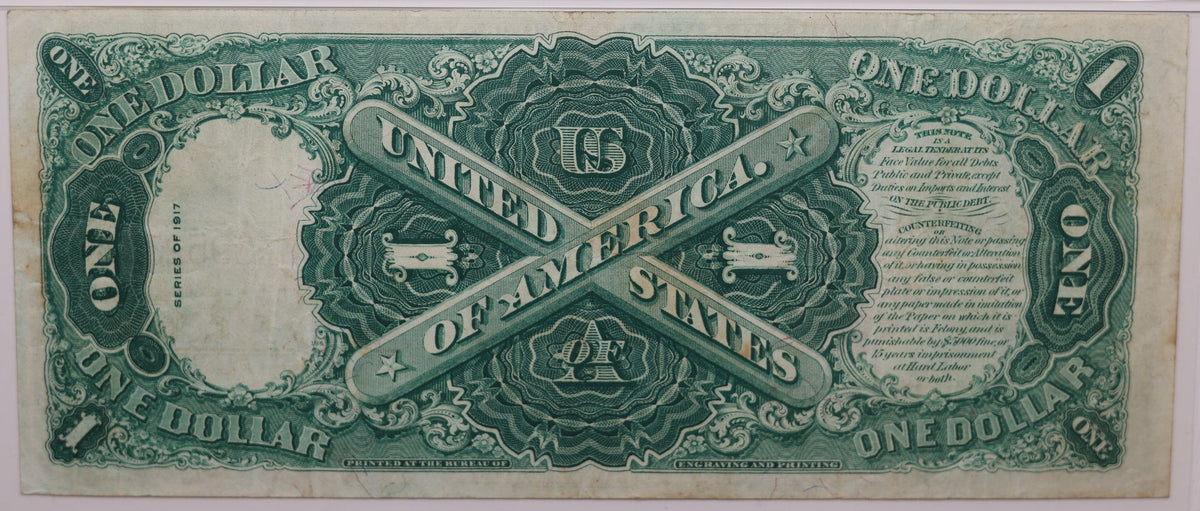 1917 $1, Legal Tender Note., Fr#39, PMG VF-25, Store #GLT007