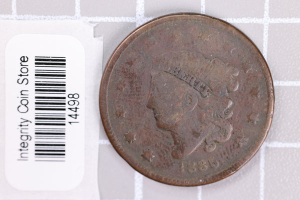 1835 Large Cent, Affordable Circulated Coin, Store Sale #14498