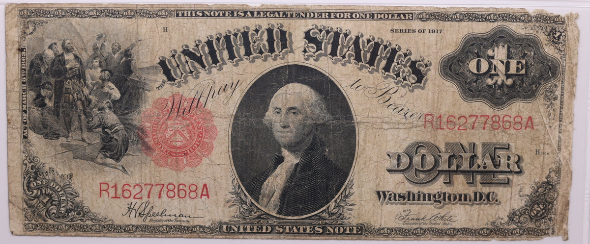 1917 $1, Legal Tender Note., Fr#39, PMG F-12, Store #GLT008