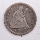 1856-O Seated Liberty Quarter., Extra Fine Circulated Coin., Store
