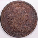 1808 Draped Bust Half Cent, Very Fine Circulated Coin, Store