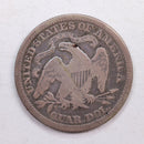 1866 Seated Liberty Quarter., Fine Circulated Coin., Store