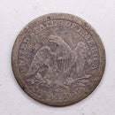 1859-S Seated Liberty Quarter., Very Good Details, Circulated Coin., Store