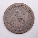 1844-O Seated Liberty Quarter., Very Good Circulated Coin., Store