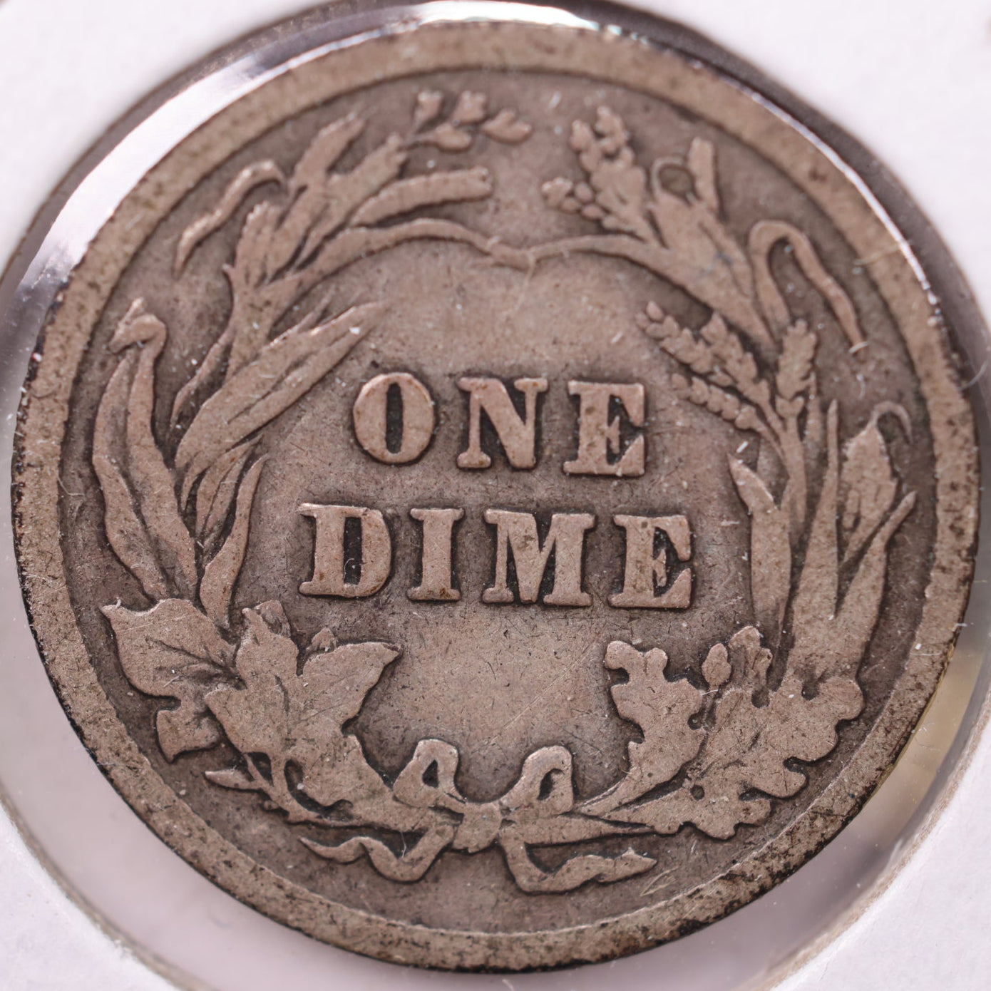 1906 Barber Dime, Very Good Circulated Coin, Store #19483