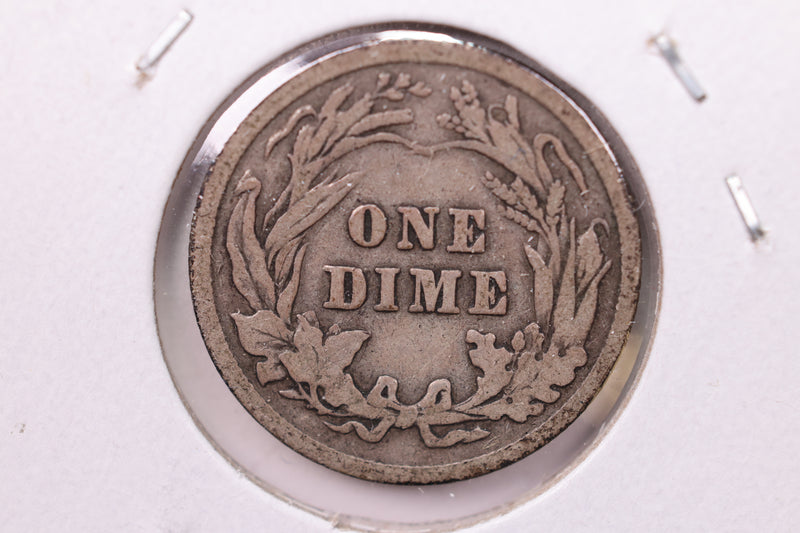 1906 Barber Silver Dime., V.G., Store Sale