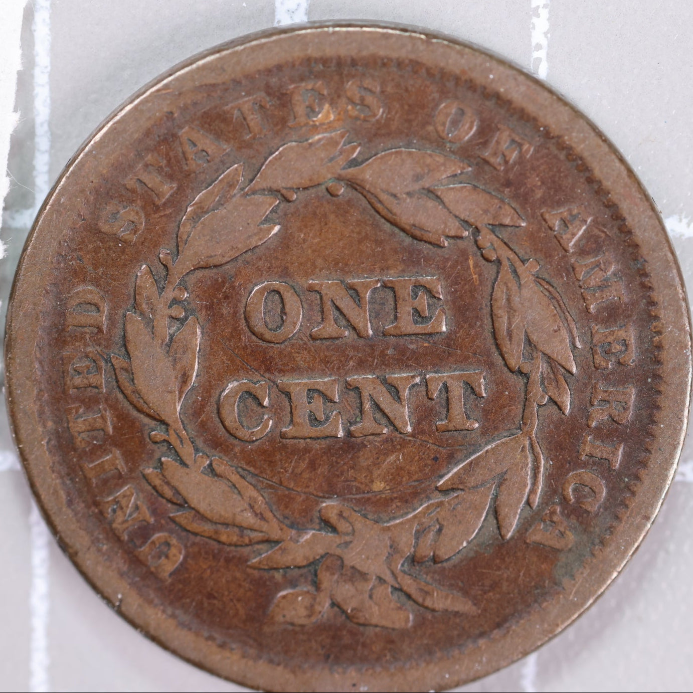 1842 Braided Hair Large Cent, Very Fine Circulated Coin, Store #14518