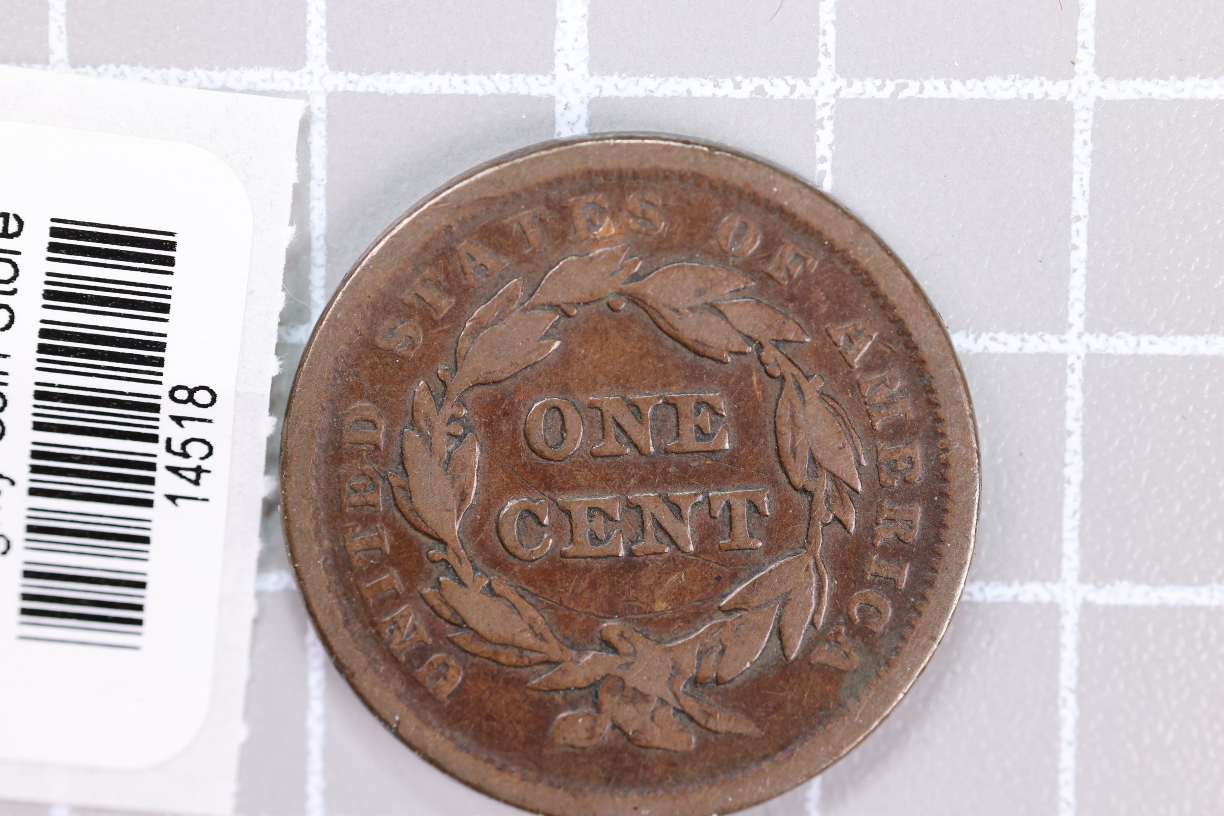 1842 Large Cent, Affordable Circulated Coin, Store Sale #14518