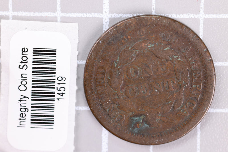 1843 Large Cent, Affordable Circulated Coin, Store Sale