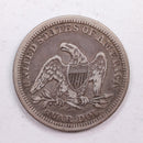 1847 Seated Liberty Quarter., Very Fine Circulated Coin., Store