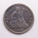 1842 Seated Liberty Quarter., Extra Fine Circulated Coin., Store