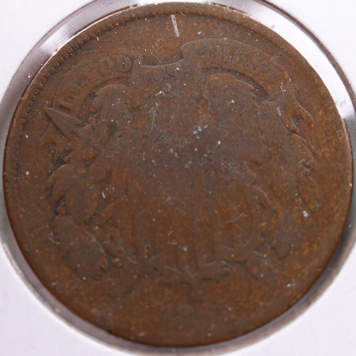 1865 Two-Cent Piece, About Good Circulated Coin, Store #2C0005