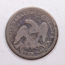 1852-O Seated Liberty Quarter., Very Good Circulated Coin., Store