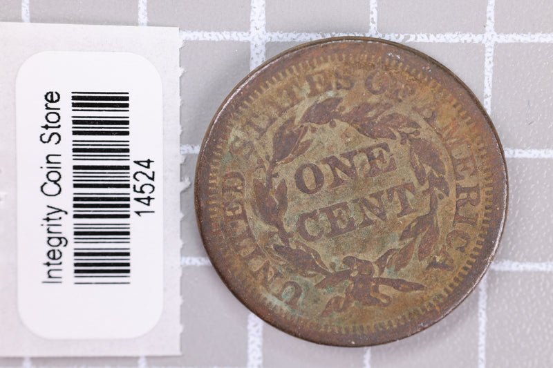 1845 Large Cent, Affordable Circulated Coin, Store Sale