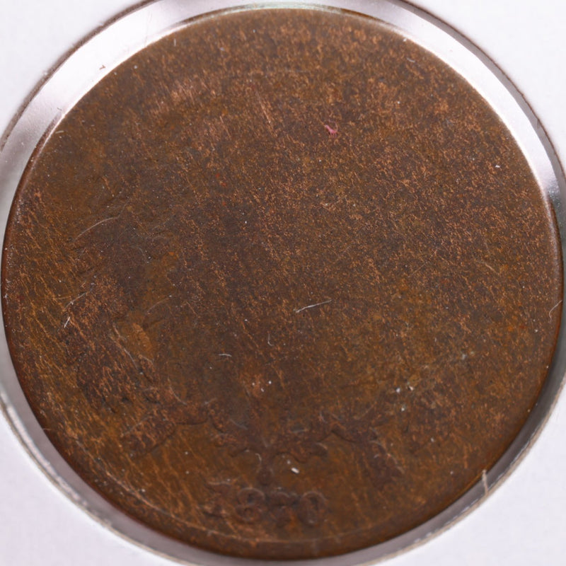 1870 Two-Cent Piece, Fair Circulated Coin, Store