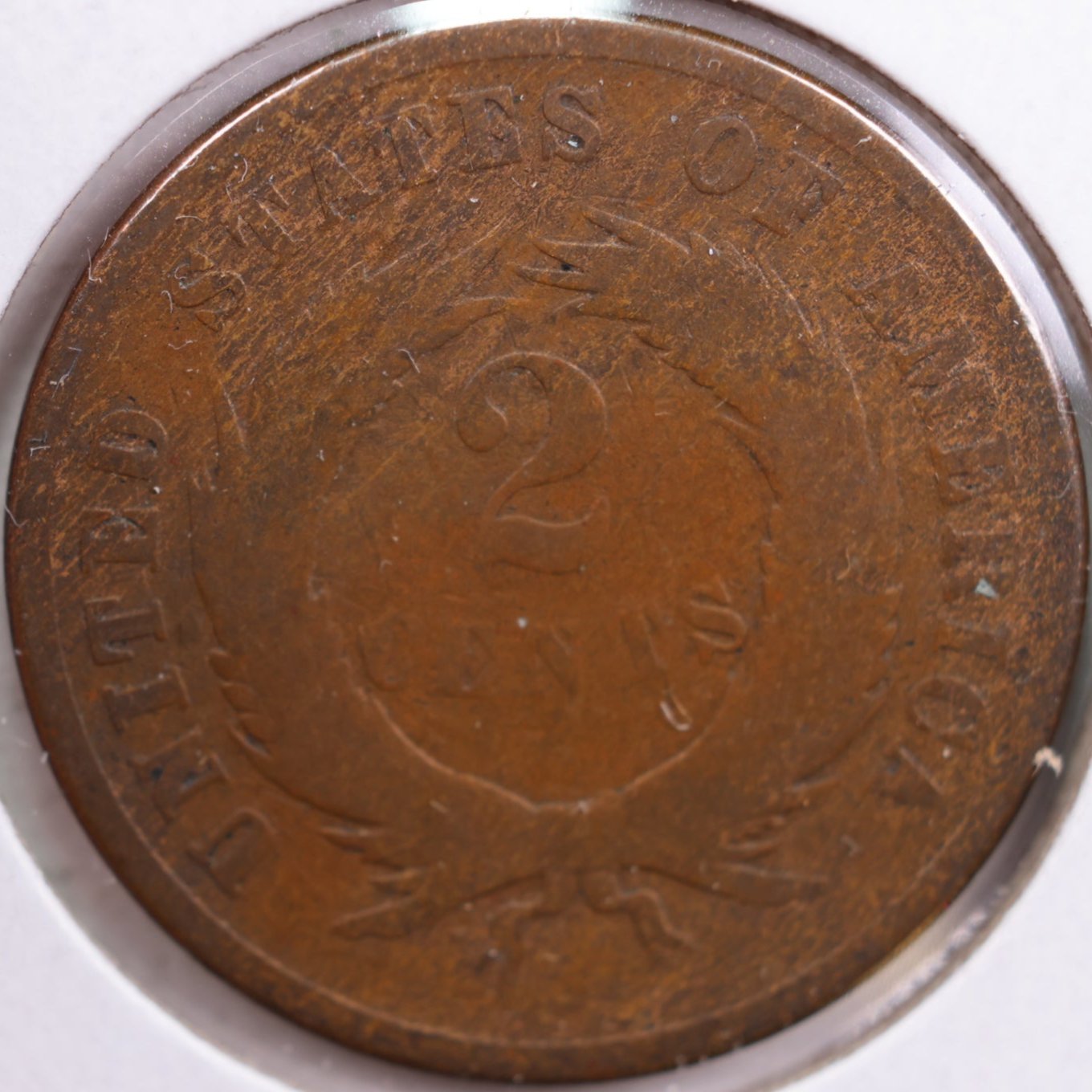 1870 Two-Cent Piece, Fair Circulated Coin, Store #2C0007