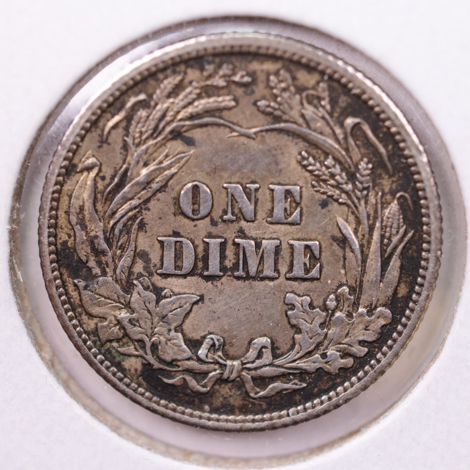 1907 Barber Silver Dime., A.U., Store Sale #19493