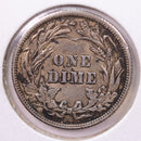 1907 Barber Silver Dime., A.U., Store Sale