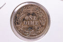 1907 Barber Silver Dime., V.F+., Store Sale