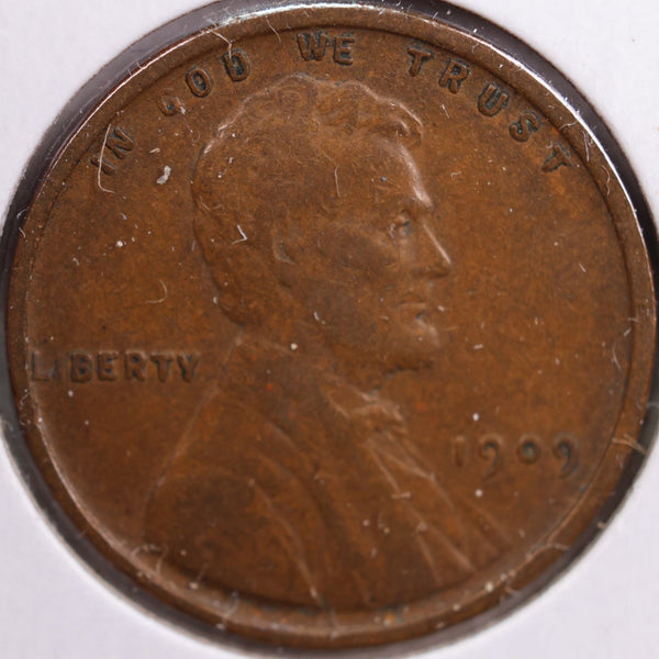 1909 VDB Lincoln Wheat Cent, Very Fine Circulated Coin, Store #CT0097