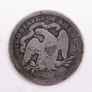 1875-S Seated Liberty Quarter., Very Good Circulated Coin., Store