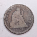 1875-CC Seated Liberty Quarter., Good Circulated Coin., Store