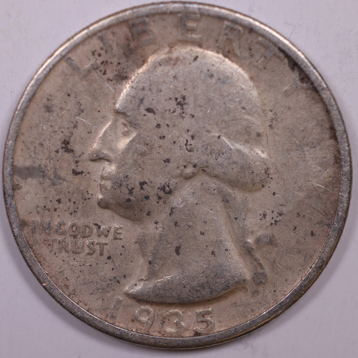 1935 Washington Quarter, Good Circulated, Store #QR2207