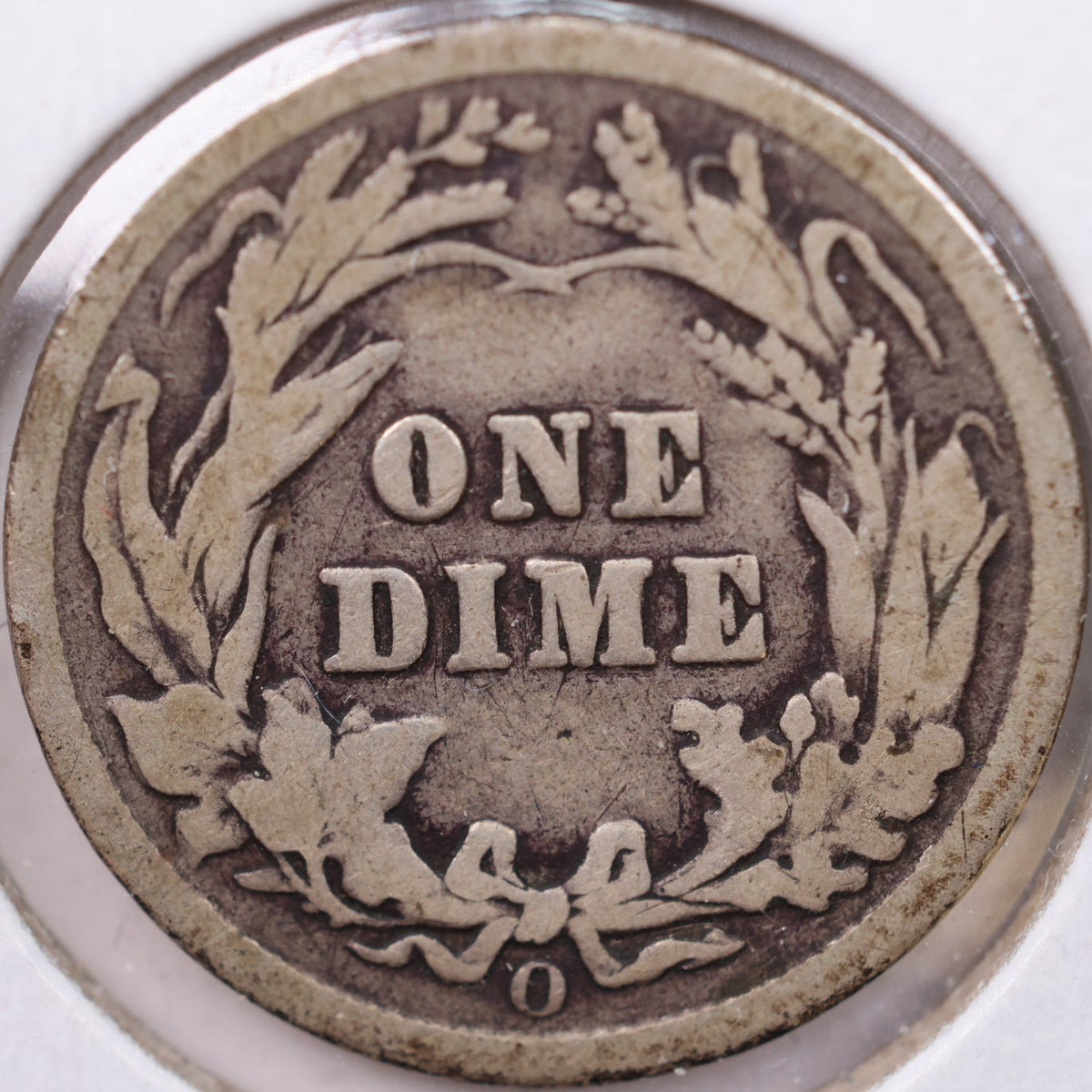 1907-O Barber Dime, Very Good Circulated Coin, Store #DE869