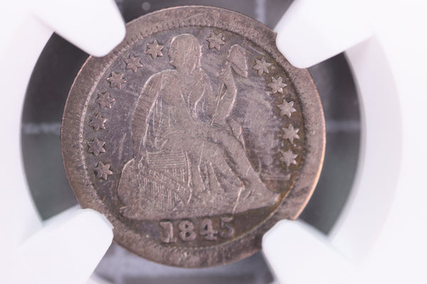 1845-O Seated Liberty Dime, NGC VF-25 Coin Store #230725006