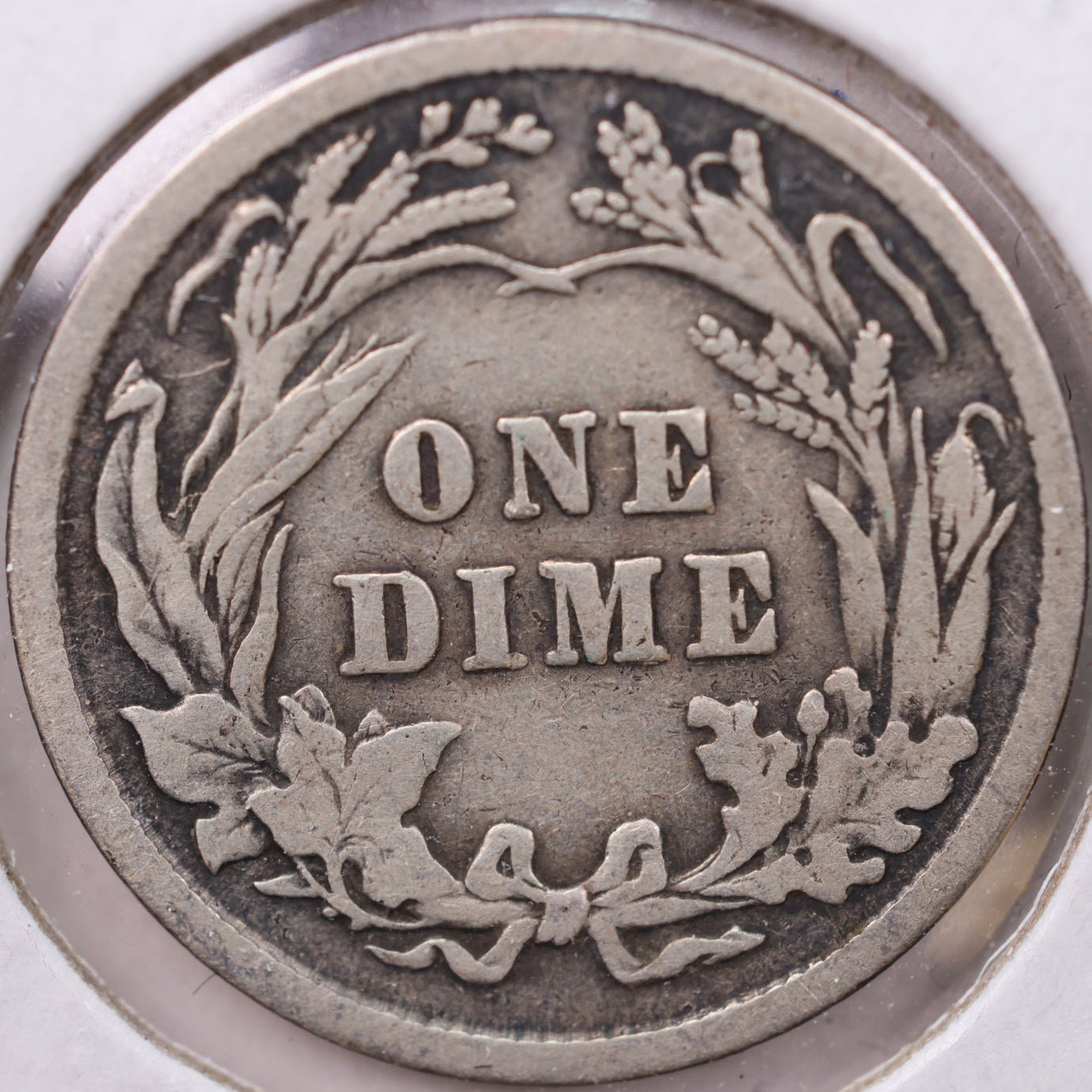 1908 Barber Dime, Fine Circulated Coin, Store #19512