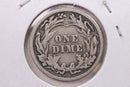 1908 Barber Silver Dime., V.G+., Store Sale