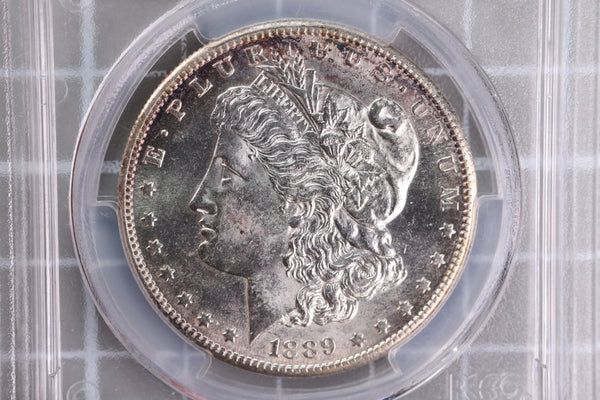 1889-S Morgan Silver Dollar, Tougher Date, PCGS MS-62, Store #25008