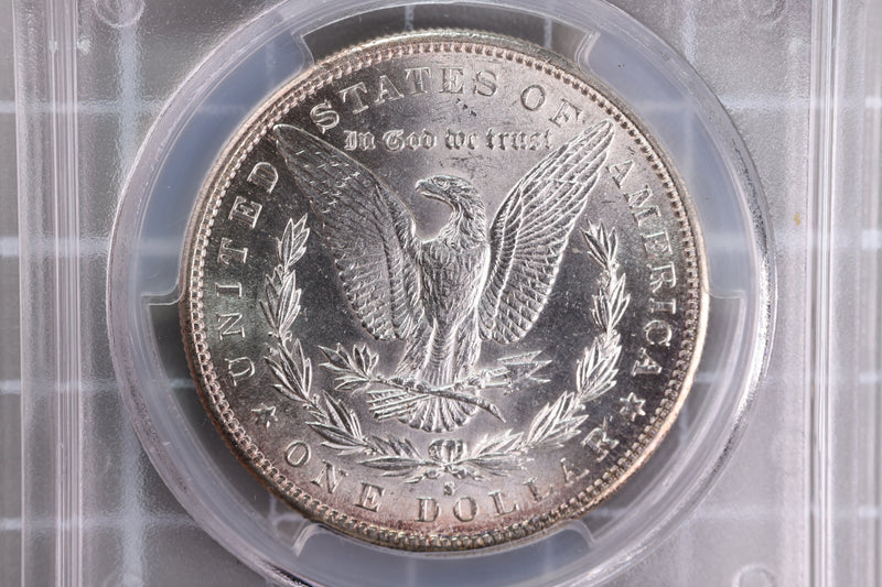 1889-S Morgan Silver Dollar, Tougher Date, PCGS MS-62, Store