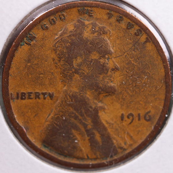 1916 Lincoln Wheat Cent, Fine Circulated Coin, Store #CT0114