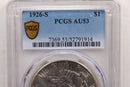 1926-S Peace Silver Dollar., PCGS AU-53, Affordable., Store