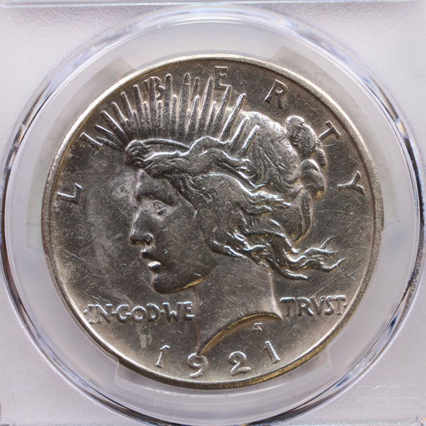 1921 Peace Silver Dollar., PCGS AU Details, Affordable., Store #GDR0144.