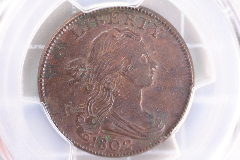 1802 Draped Bust Large Cent, Great Eye Appeal, PCGS VF-35. Excellent! Store
