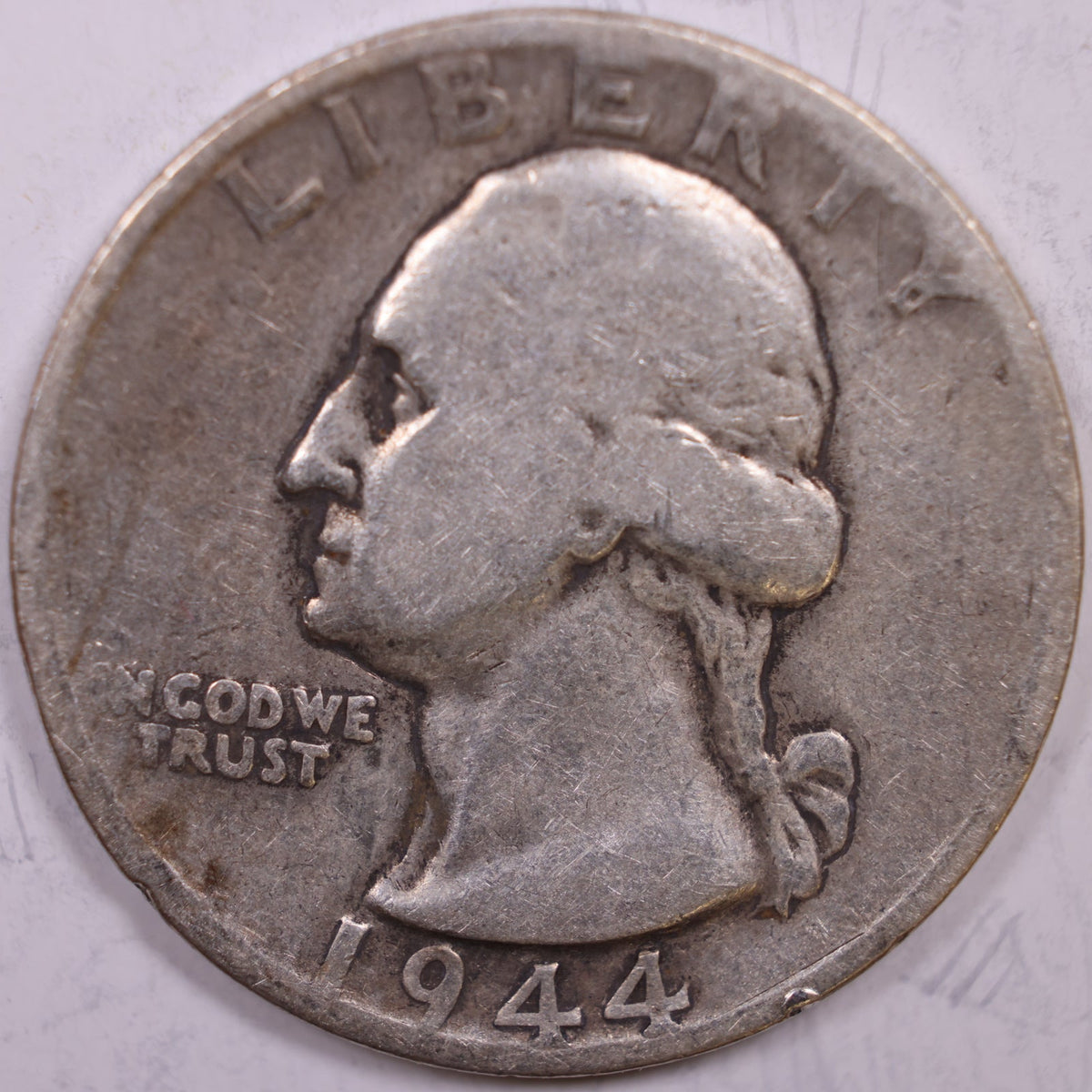 1944 Washington Quarter, Very Good Circulated, Store #QR2219