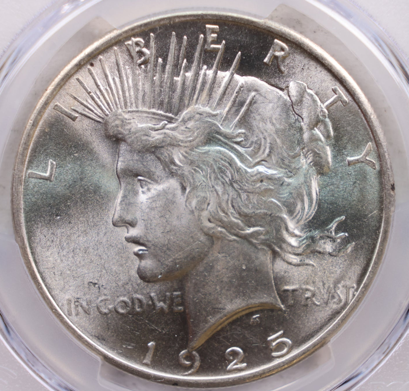 1925 Peace Silver Dollar., PCGS MS-61. Mint State Coin, Store #GDR0145.