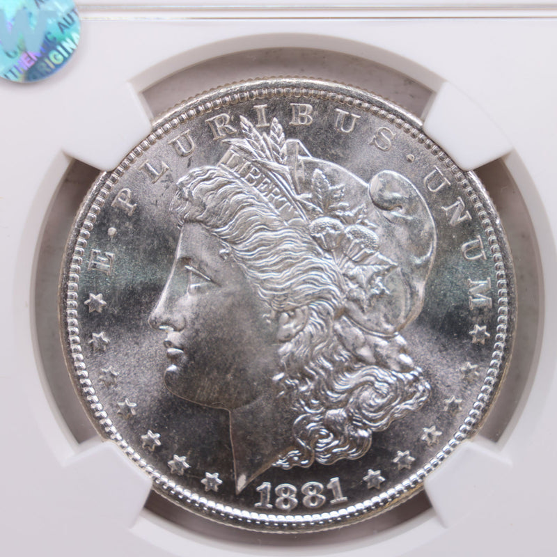 1881-S Morgan Silver Dollar., NGC MS-66., Store SALE