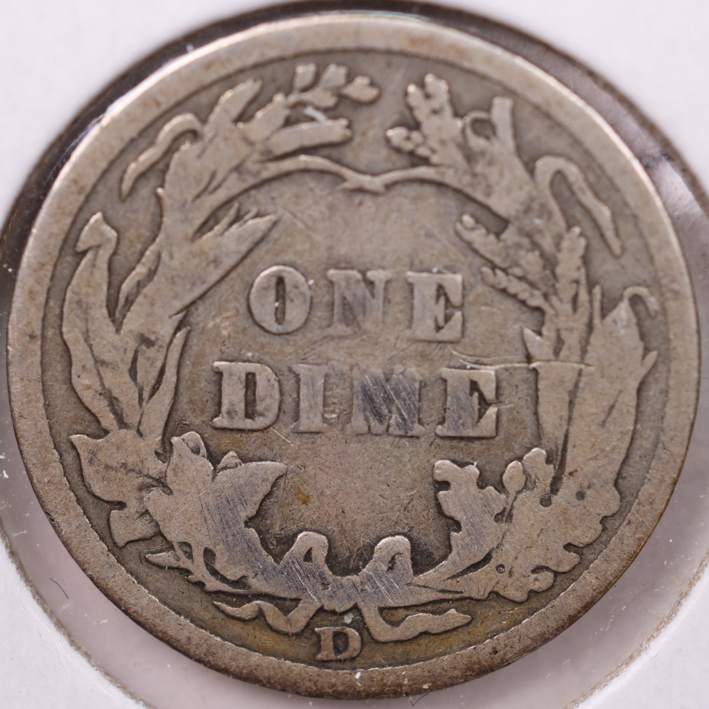 1908-D Barber Dime, Very Good Circulated Coin, Store #19520
