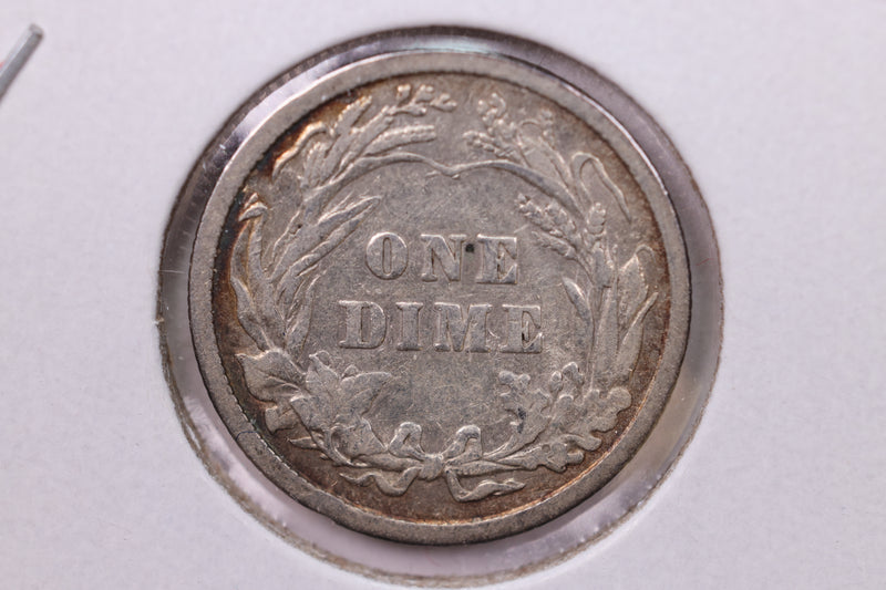 1909 Barber Silver Dime., V.F., Store Sale