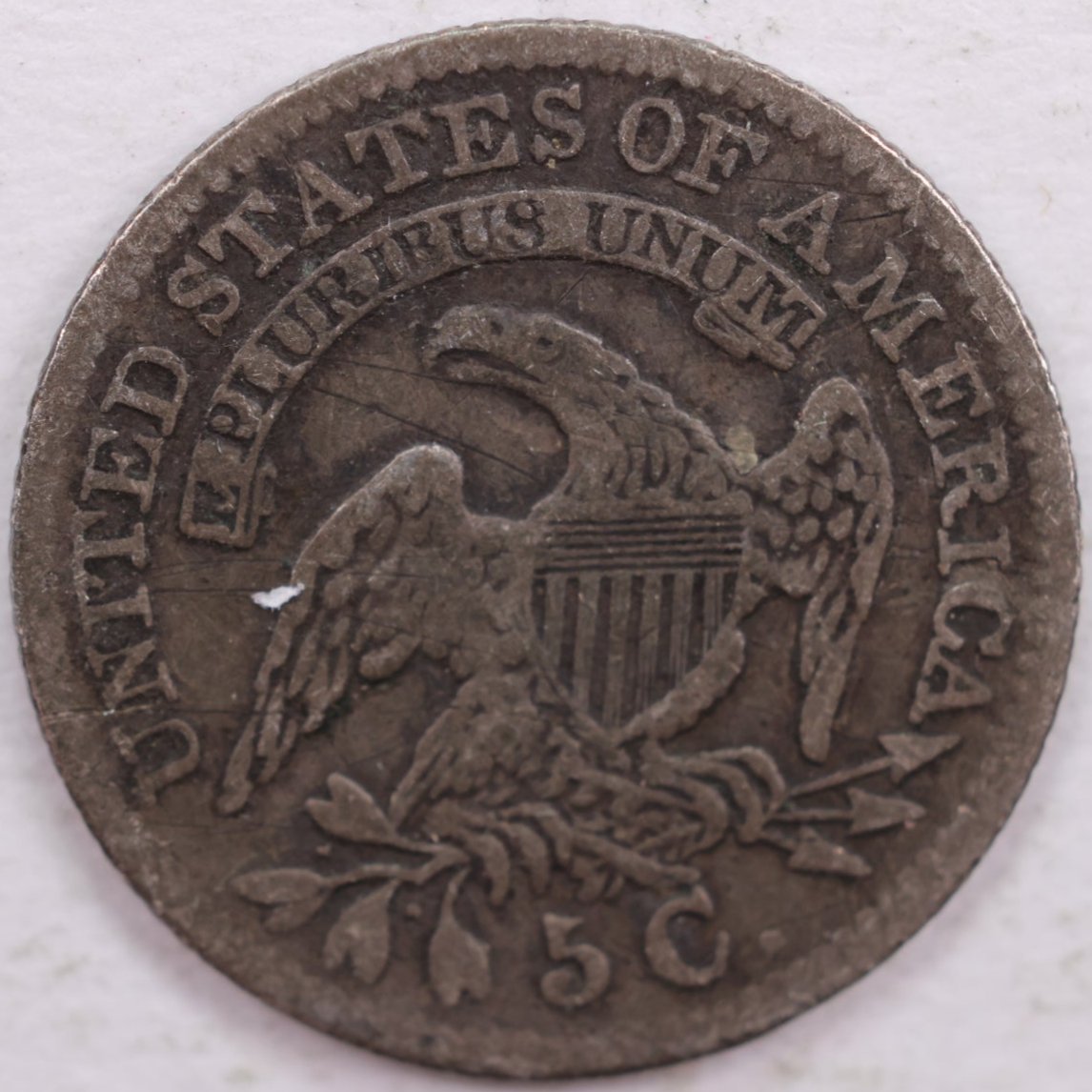 1829 Cap Bust Half Dime, Fine Circulated Coin., Store #HE001