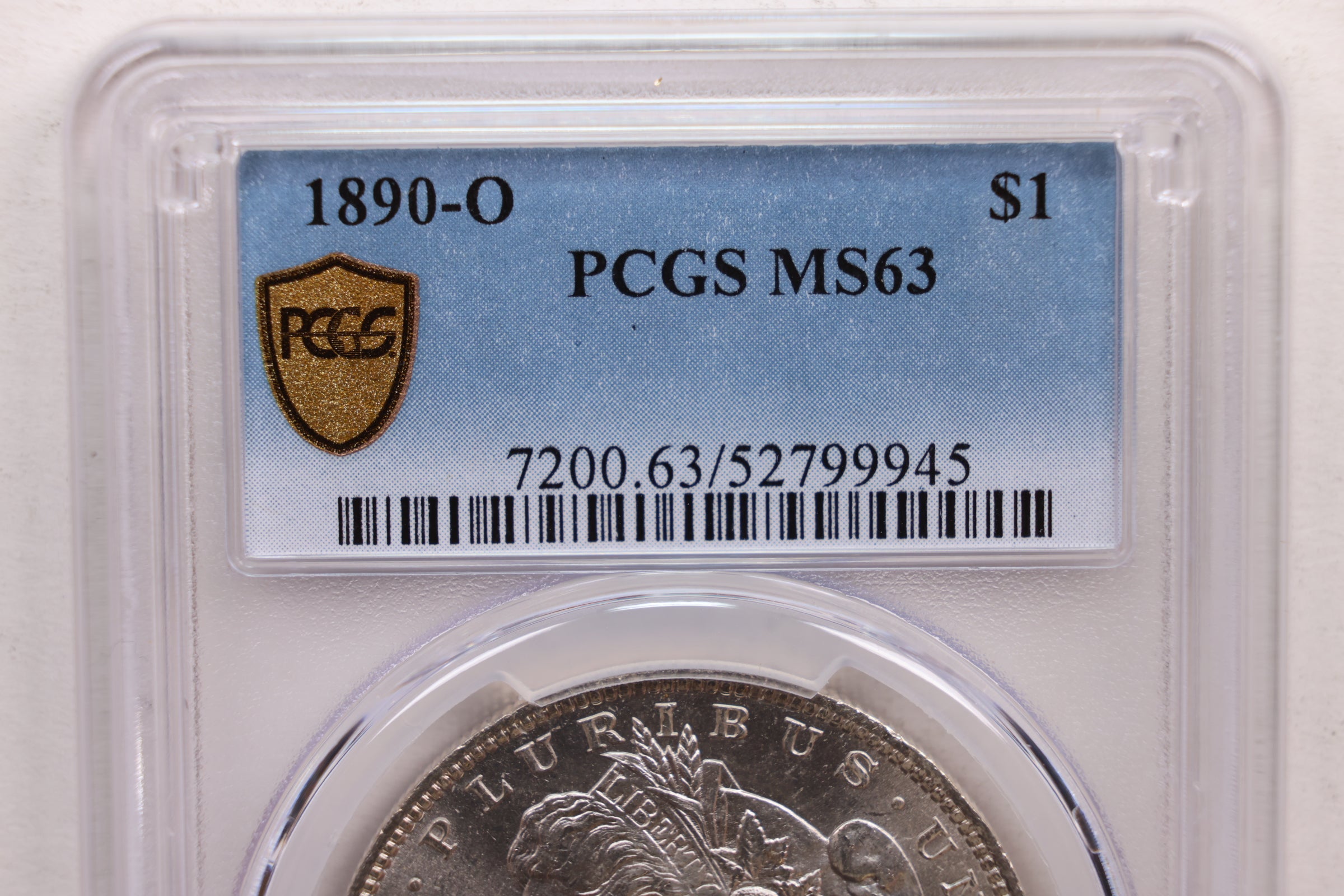 1890-O Morgan Silver Dollar., PCGS MS-63., Store SALE #GDR0153.