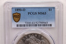 1890-O Morgan Silver Dollar., PCGS MS-63., Store SALE