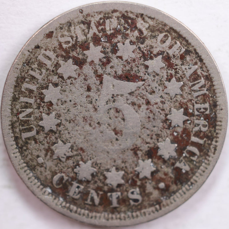 1867 Shield Nickel, Fair Circulated Coin, Store
